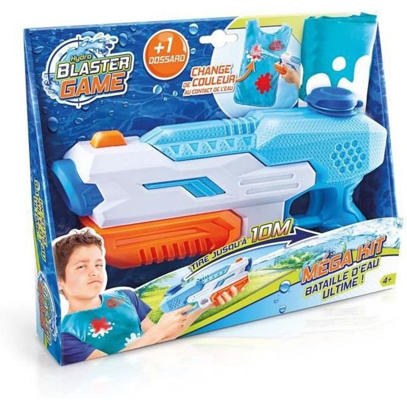 Super Blaster Game - Compact Kit 1 Pistolet A Eau Et 1 Dossard - Jeux De Bataille D'eau - Canal Toys - A Partir De 4 Ans