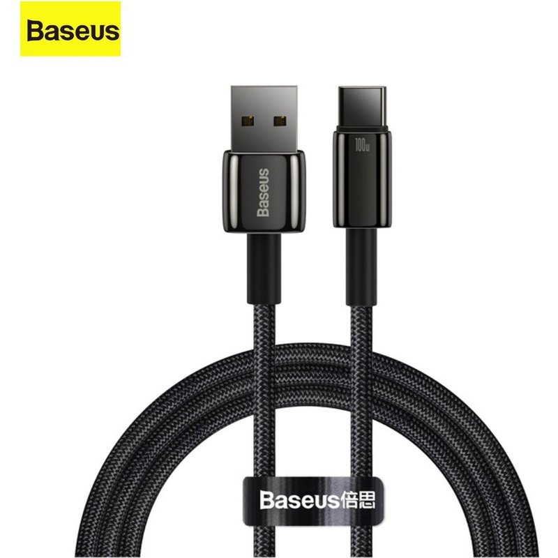 Câble Baseus USB A - C 100W 480Mbps 1M Noir