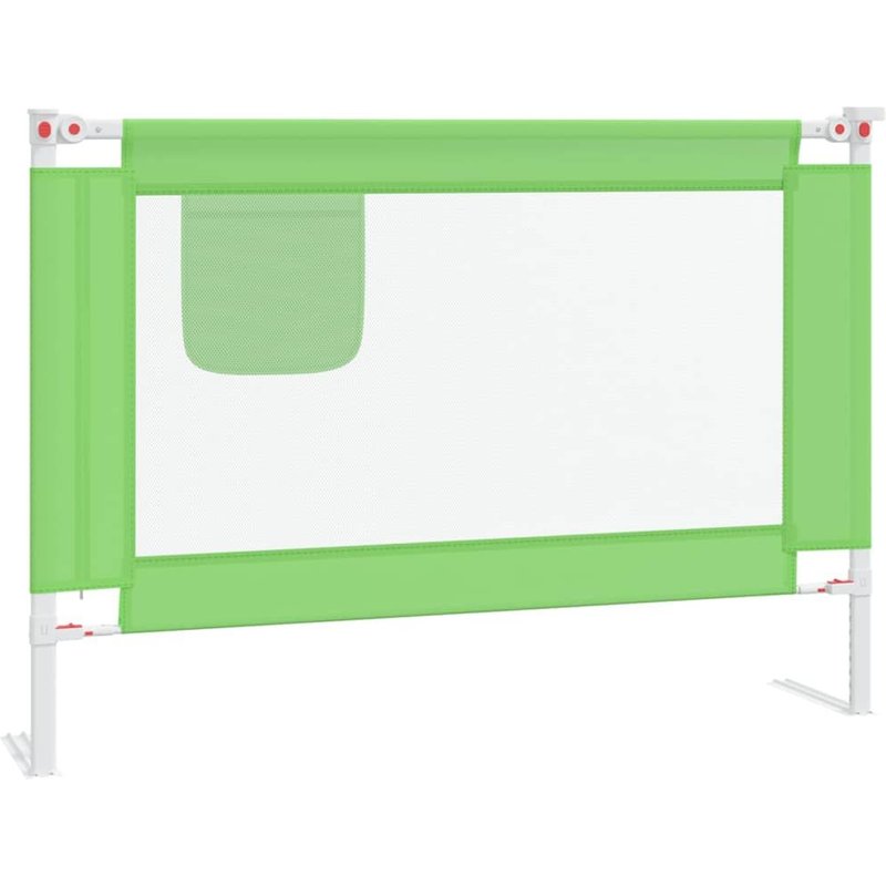 Vidaxl Barri¿¿Re De S¿¿Curit¿¿ De Lit Enfant Vert 90x25 Cm Tissu