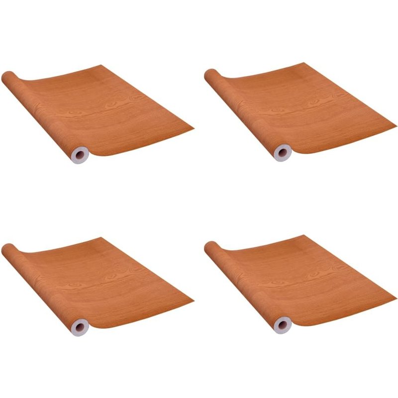 Vidaxl Films Autoadhésifs Pour Portes 4 Pcs Chêne Clair 210x90 Cm Pvc
