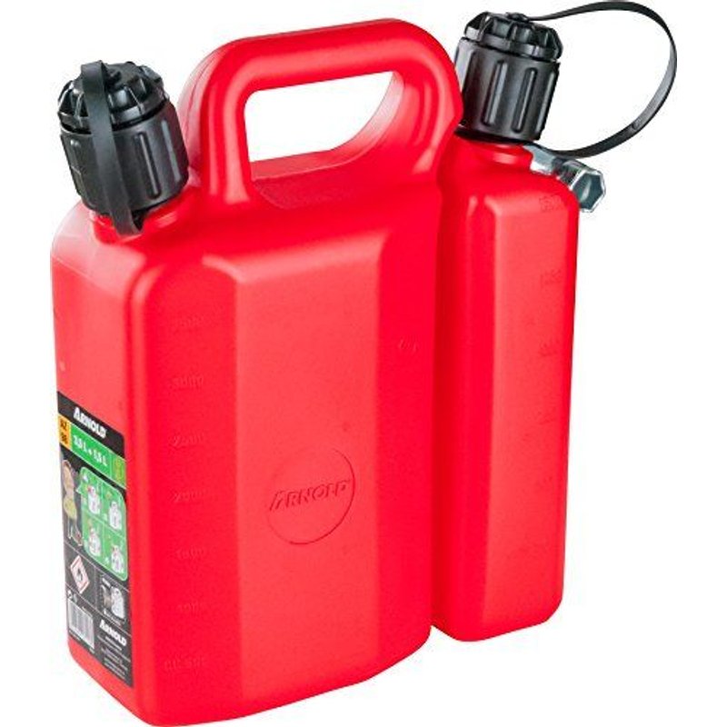 Jerrican double avec goulotte souple et goulotte rigide 3 + 1,5 l