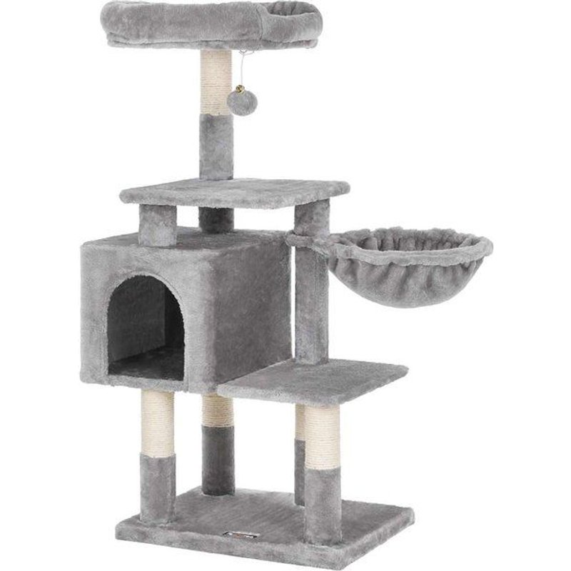 Arbre À Chat Multi-Niveaux, Gris