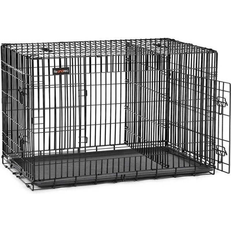 Cage Pour Chien Pliable Transportable, Noir / 107 X 70 X 77,5 Cm