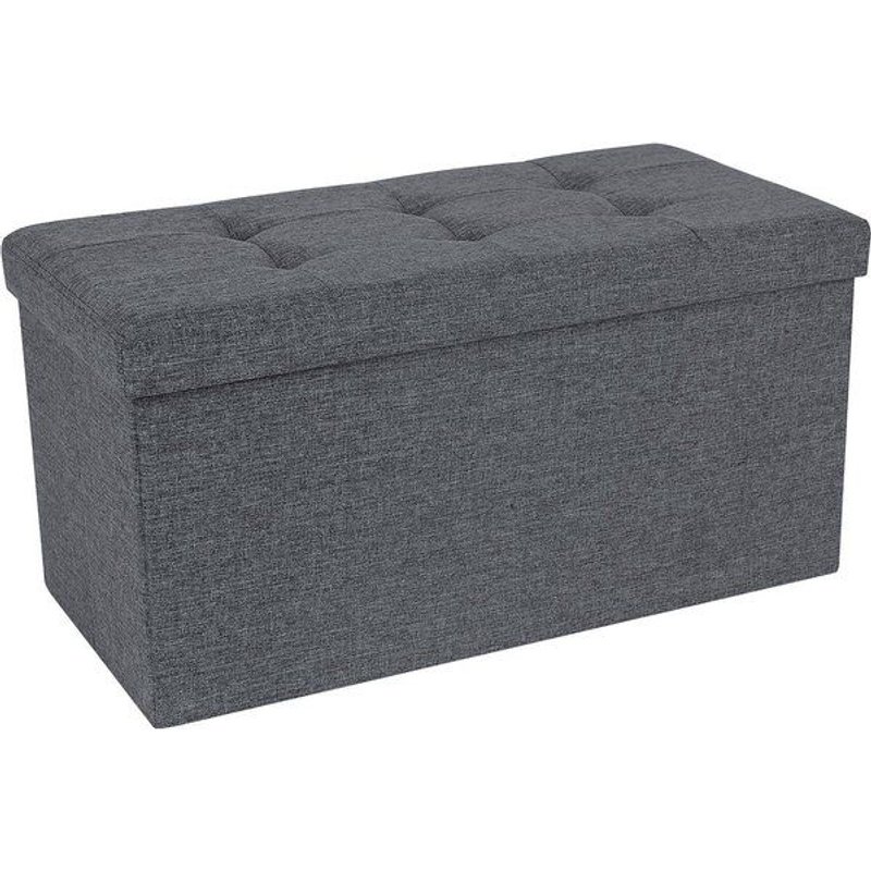 Coffre De Rangement Pliable, Gris Foncé