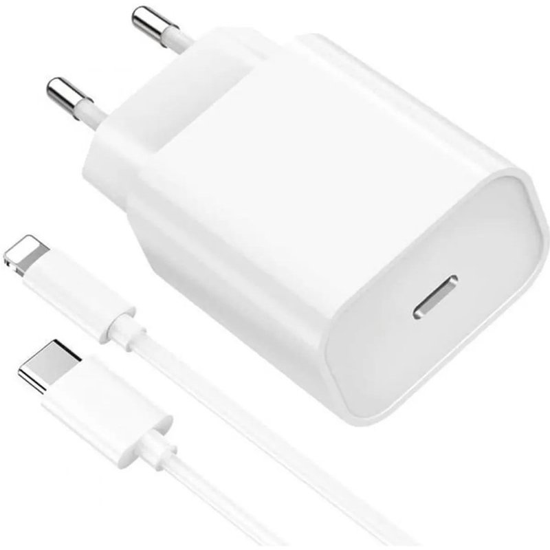 iPhone 13/12/11/XR/Xs/Max/8/7 Chargeur Cable USB-C+ Adaptateur 20W Rapide Pour