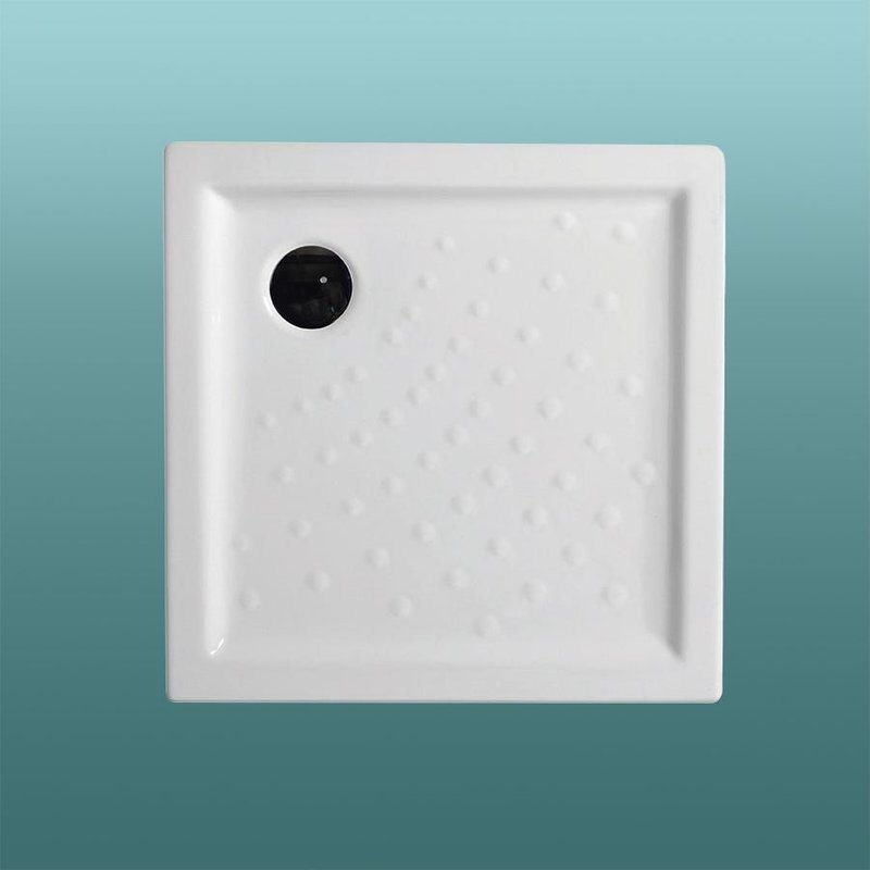 RECEVEUR DE DOUCHE CARRÉ 80X80 EN CÉRAMIQUE H 6CM MALTA