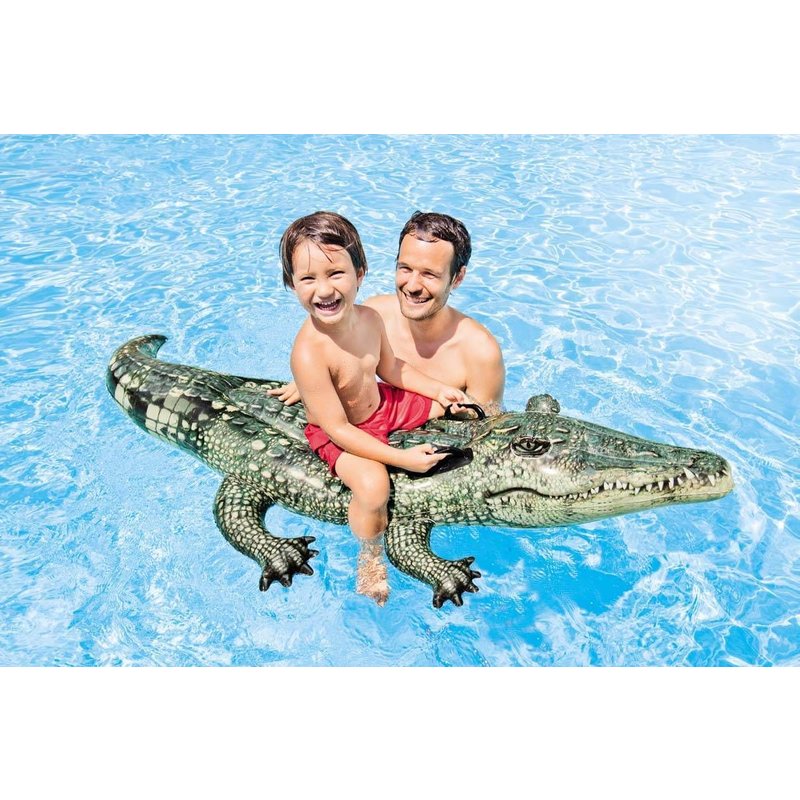 Crocodile Gonflable Réaliste À Chevaucher