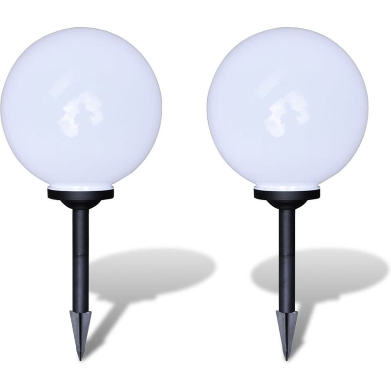 vidaXL Lampes d'allée à LED 2 pcs 30 cm avec piquet de sol