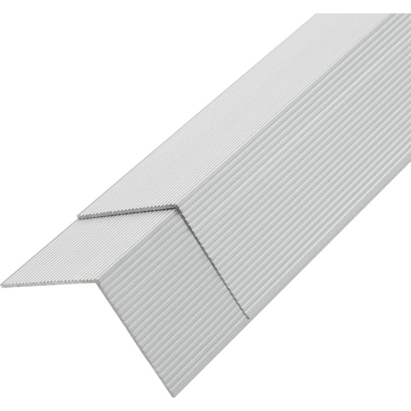 Cornière de terrasse 5 pcs Aluminium 170 cm Argenté