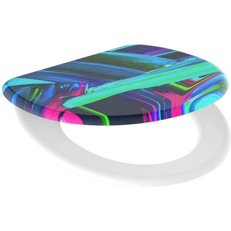 SCHÜTTE Siège de toilette avec fermeture en douceur NEON PAINT