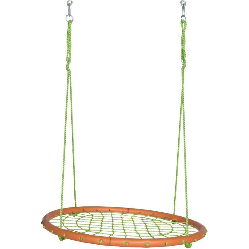 Trigano Balançoire Nid D'abeille, Vert Et Orange - Maya - Trigano Jardin