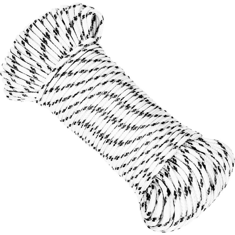 vidaXL Corde de bateau tressé Blanc 4 mmx100 m Polyester