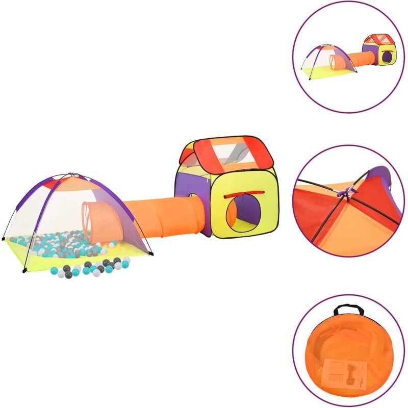 Vidaxl Tente De Jeu Pour Enfants Avec 250 Balles Multicolore