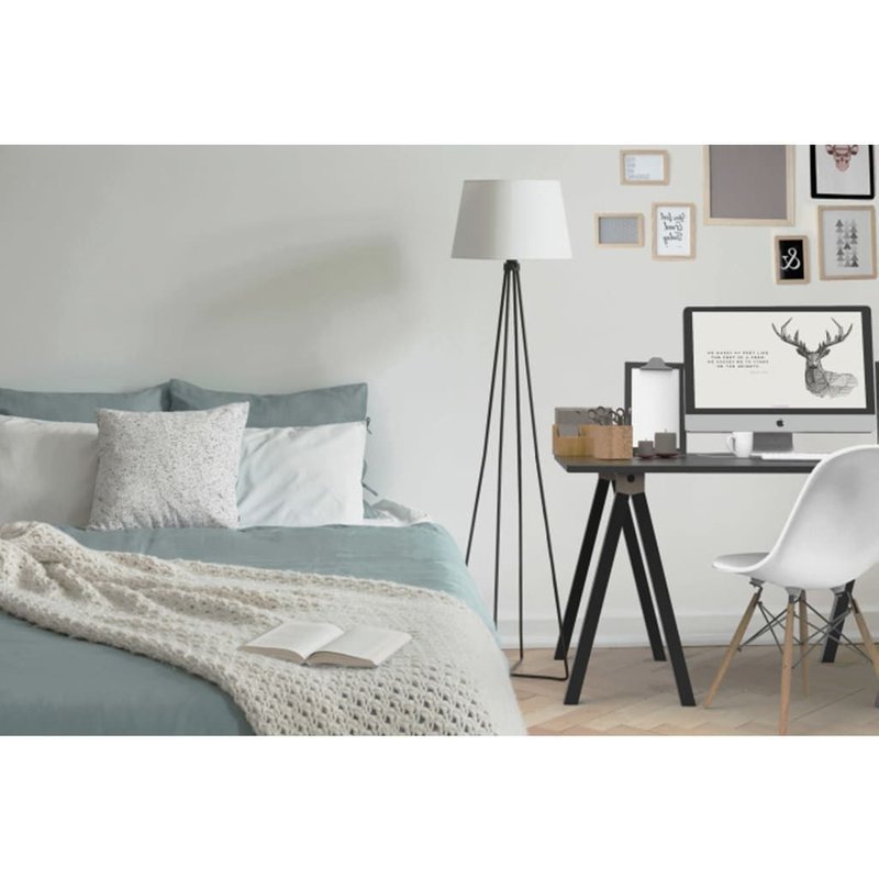 Nordlinger Tréteau Aspen 70x30x73 cm Bois et métal Noir