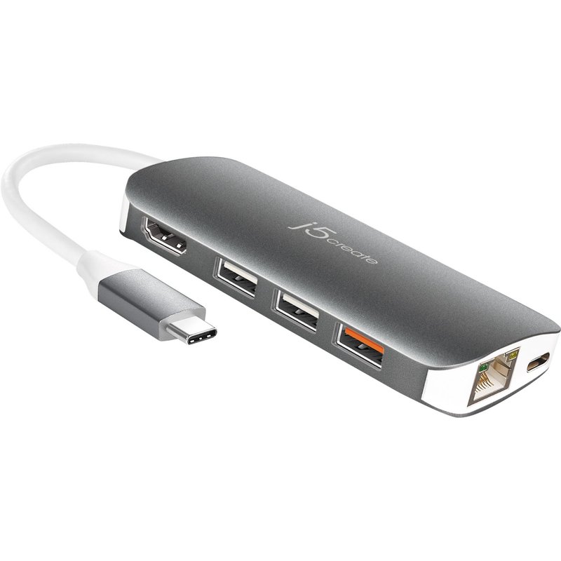 j5create JCD383 - Station d'accueil - USB-C 3.1 - HDMI - 1GbE