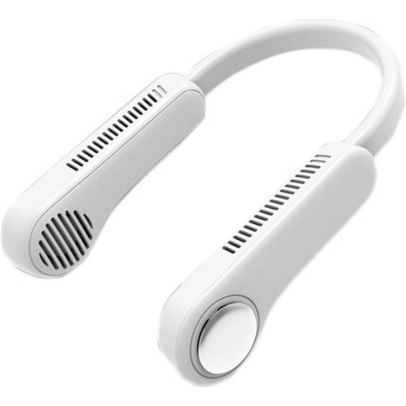 Ventilateur de cou sans pales, chargement USB, 3 vitesses, Mode vent naturel, Angle réglable, pour paresseux, mains libres