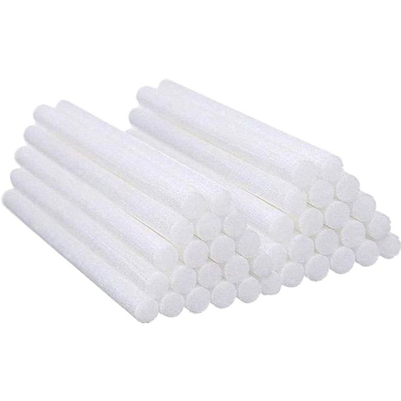 Bâtons de filtre pour humidificateur en coton, 40 pièces, bâton de recharge pour éponges, mèches absorbantes de remplacement