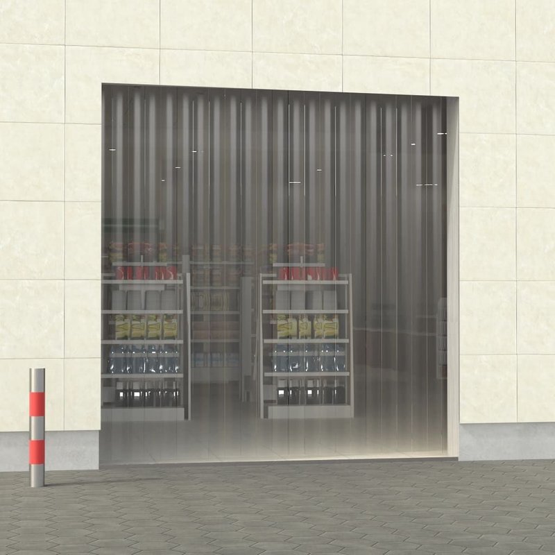 vidaXL Rouleau de rideau en bande PVC 2 mm x 200 mm 25 m