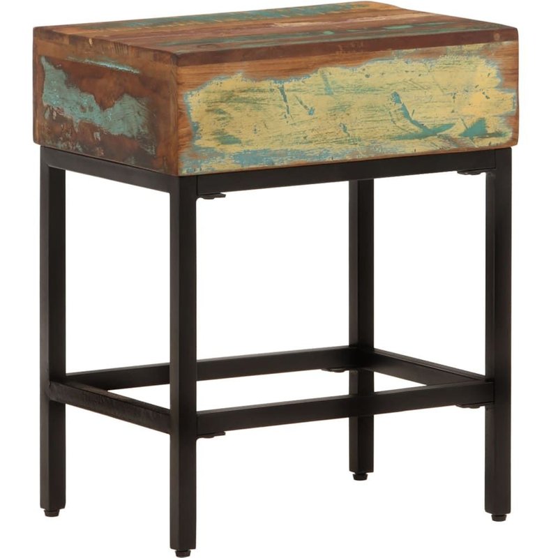Vidaxl Table D'appoint 40x30x51 Cm Bois Massif De Récupération