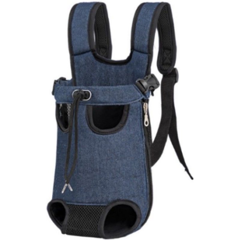 Sac De Transport Pour Chien, Sac De Transport Pour Chat, Sac À Dos De Voyage/Randonnée/Camping Pour Animaux De Compagnie - Denim S
