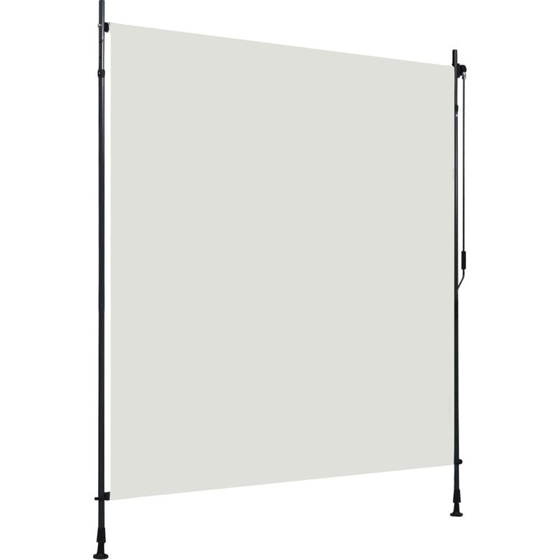 Store Enrouleur Extérieur 200x270 Cm Crème Polyester Manivelle Uv