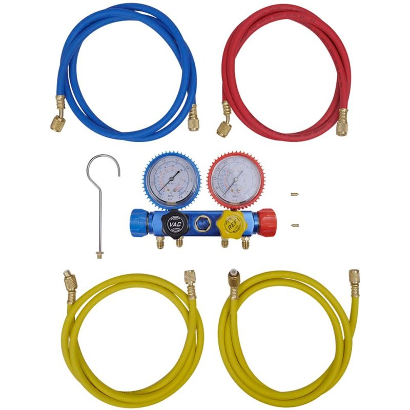 Set manifold 4 voies pour climatiseur