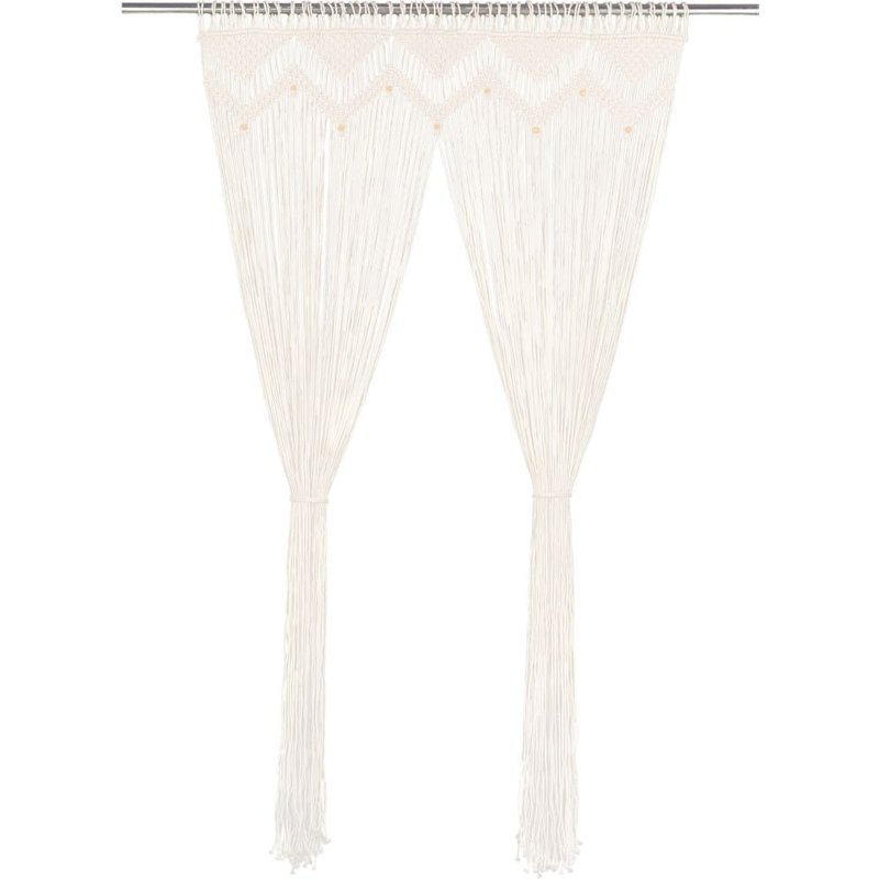 Vidaxl Rideau En Macramã© 140x240 Cm Coton