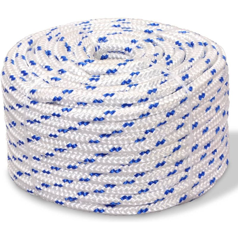 Corde de bateau Polypropylène 6 mm 500 m Blanc