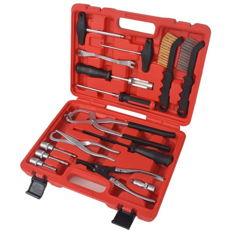 vidaXL Ensemble d'outils d'assemblage et d'entretien des freins 15 pcs