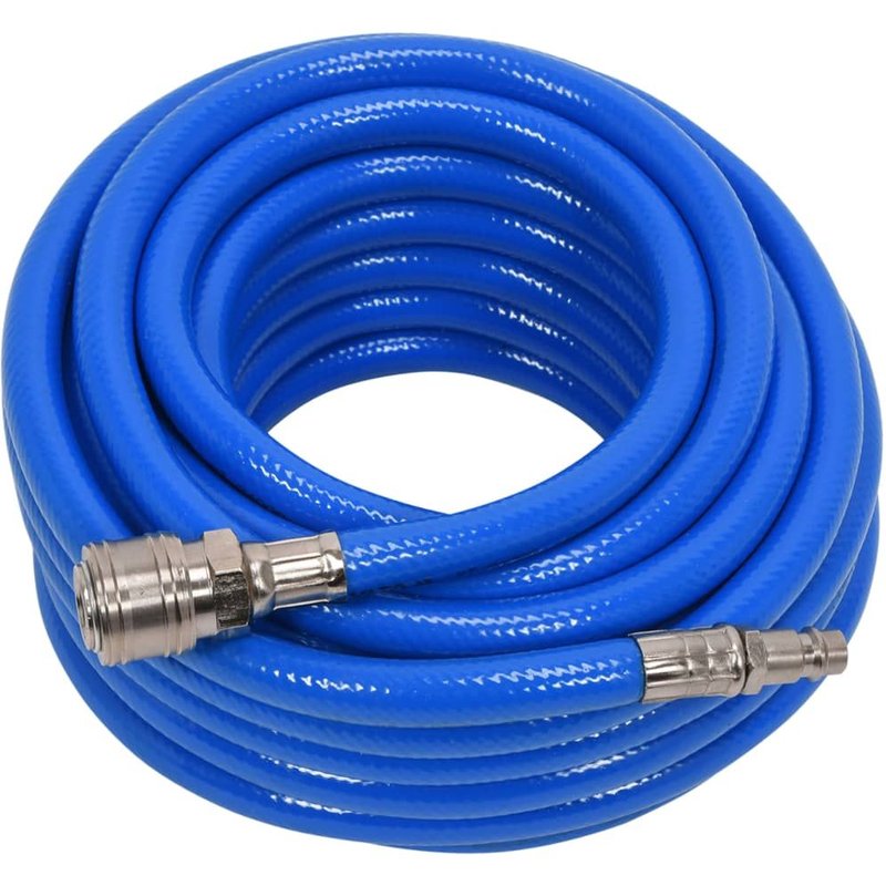 YATO Tuyau d'air avec raccord PVC 8 mm x 10 m Bleu