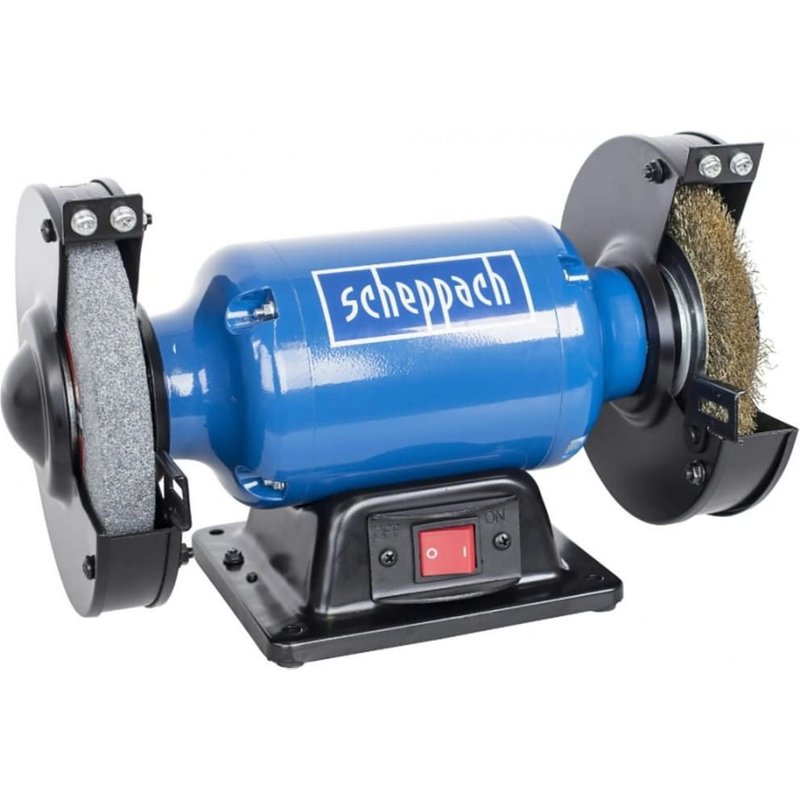 Scheppach - Touret à meuler 400W Ø 150mm avec brosse - SM150LB