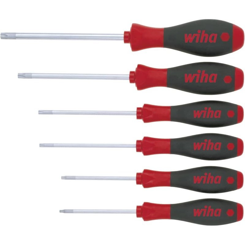 Wiha Jeu de tournevis TORX Tamper Resistant SoftFinish, 6 pièces (362TR K6) - 24506