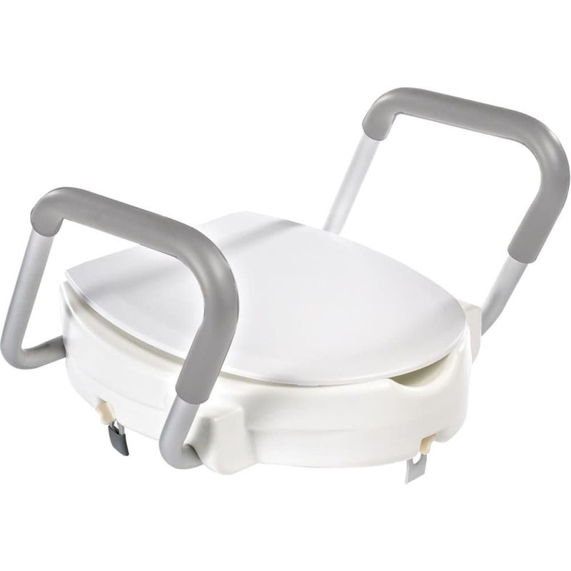 Ridder A0072001 Rehausseur de Siège WC avec Accoudoir Plastique Blanc