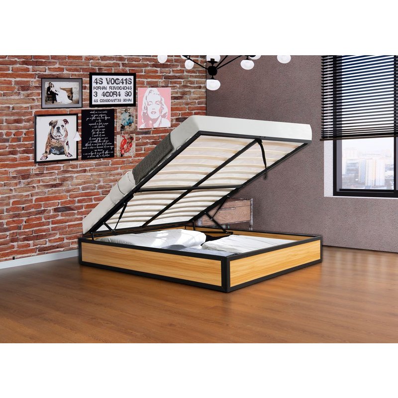 Jersey : Lit Coffre Industriel 140 X 190 Cm