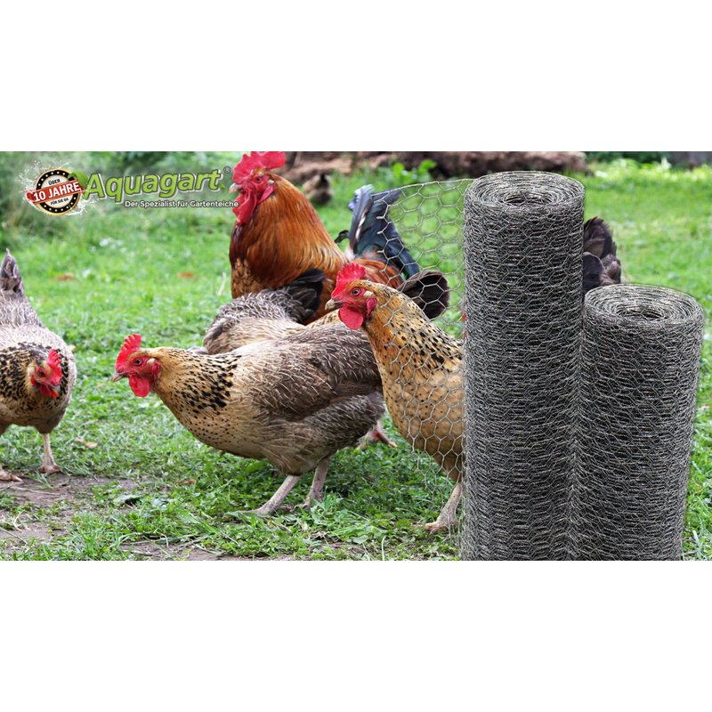 120 M Grillage À Maille Hexagonale, Grillage De Poulailler, Grillage Pour Enclos À Lapins 50 Cm 25mm X 25mm