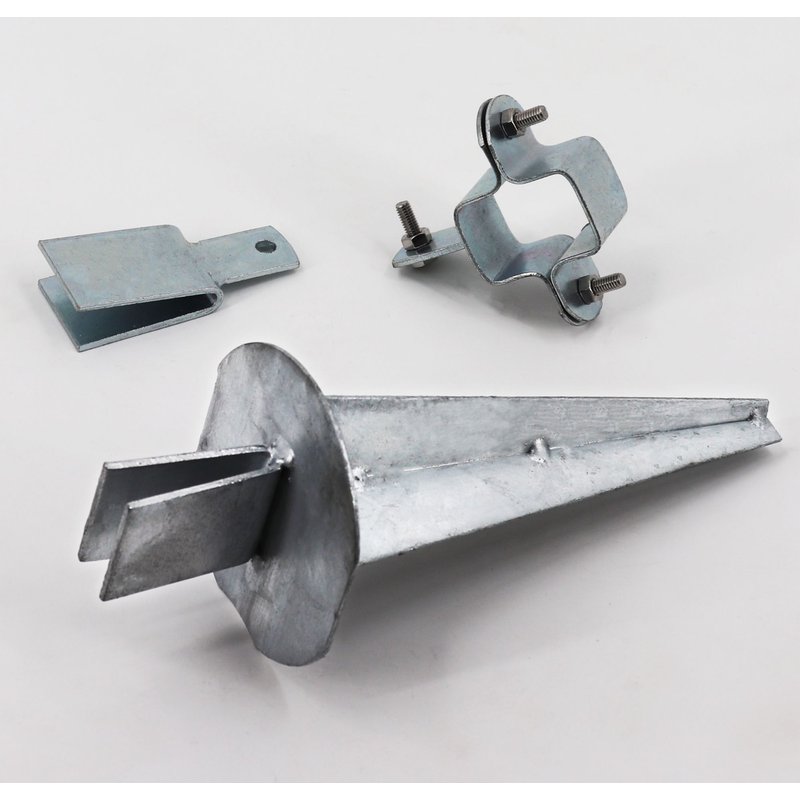 1 ensemble de barres de renfort pour poteau d'angle pour poteaux de clôture à profil en Z, clôture de protection contre la faune sauvage, clôture forestière