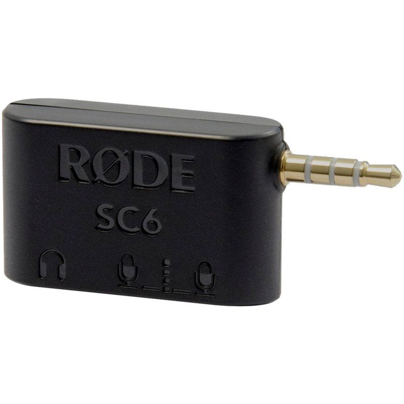 Boîtier adaptateur jack RODE SC6 entrée/sortie audio pour smartphones et tablettes