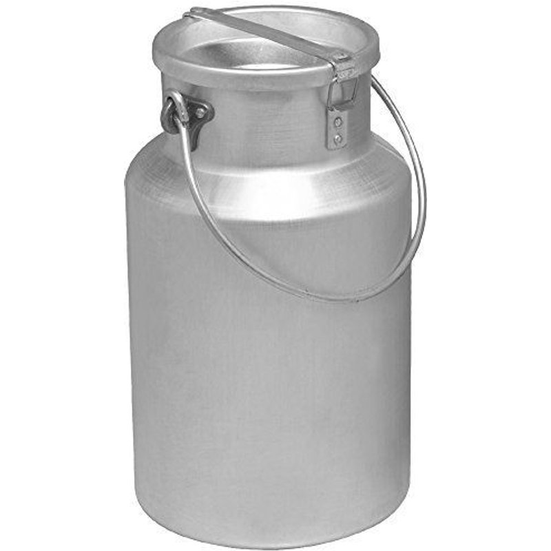 Pardini Bidon à huile/lait en Aluminium Argenté 5 l