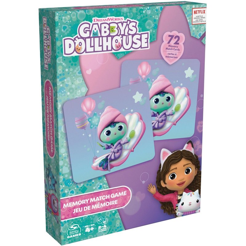 Games Memo 72 Cartes Gabby Et La Maison Magique