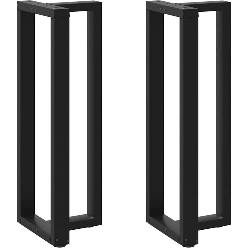 Vidaxl Pieds De Table De Bar Forme De T 2 Pcs Noir 40x35x(111-112) Cm