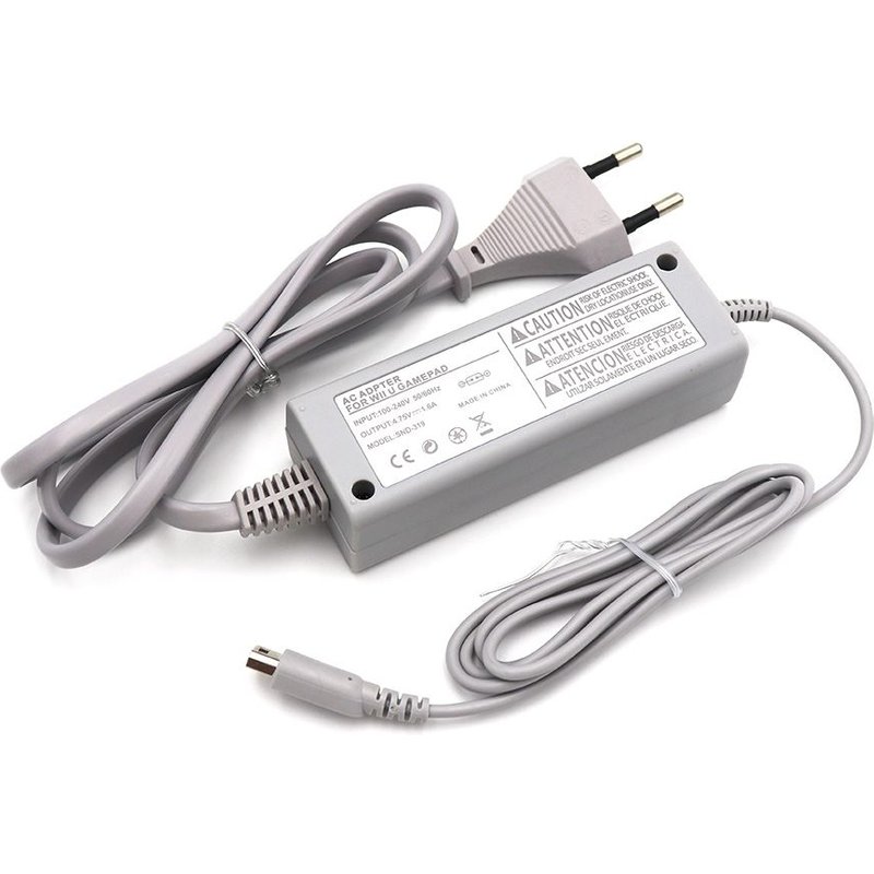 Nouvel adaptateur de chargeur secteur pour Nintendo Wii U Gamepad Controller Joystick US EU Plug 100-240V Home Wall Power Supply pour WiiU Pad