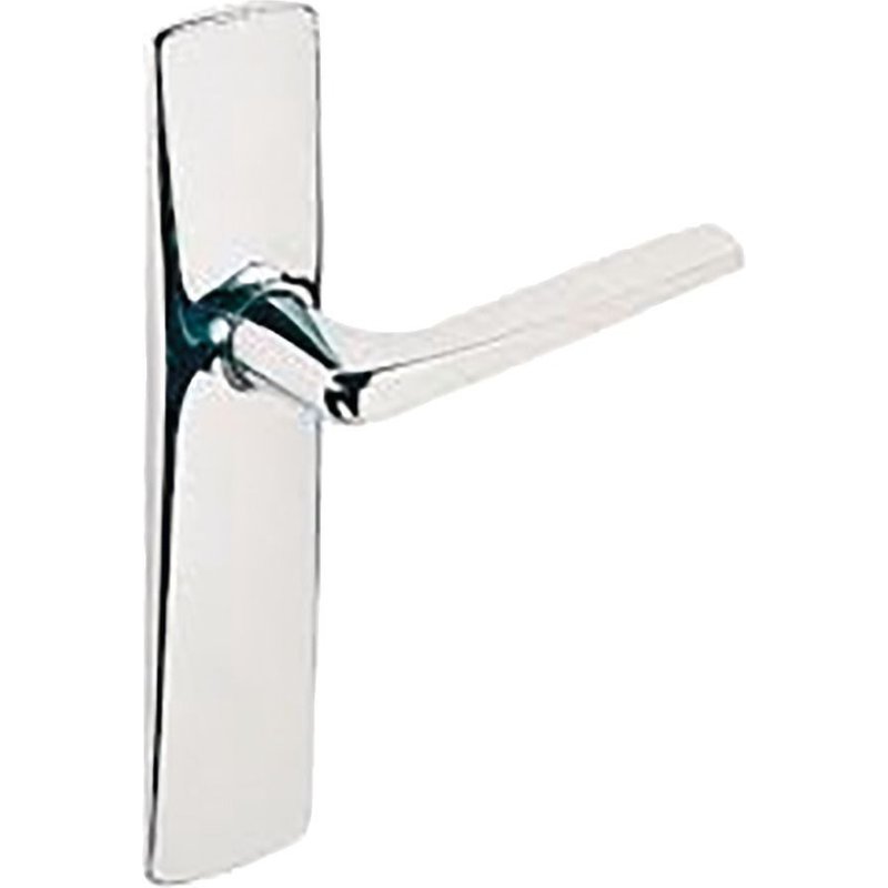 Poignées sur plaques condamnation à voyant - zamak chromé - Riv Junior VACHETTE