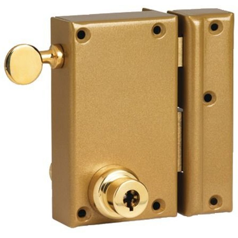 Serrure en applique vertical PĂȘne dormant cylindre de 45 mm 5 ailettes gauche - POLLUX - 210510