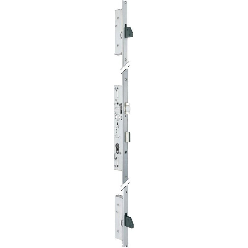 Serrure 3 points - pênes basculants et pêne rouleau - axe 24 mm - 6374 STREMLER