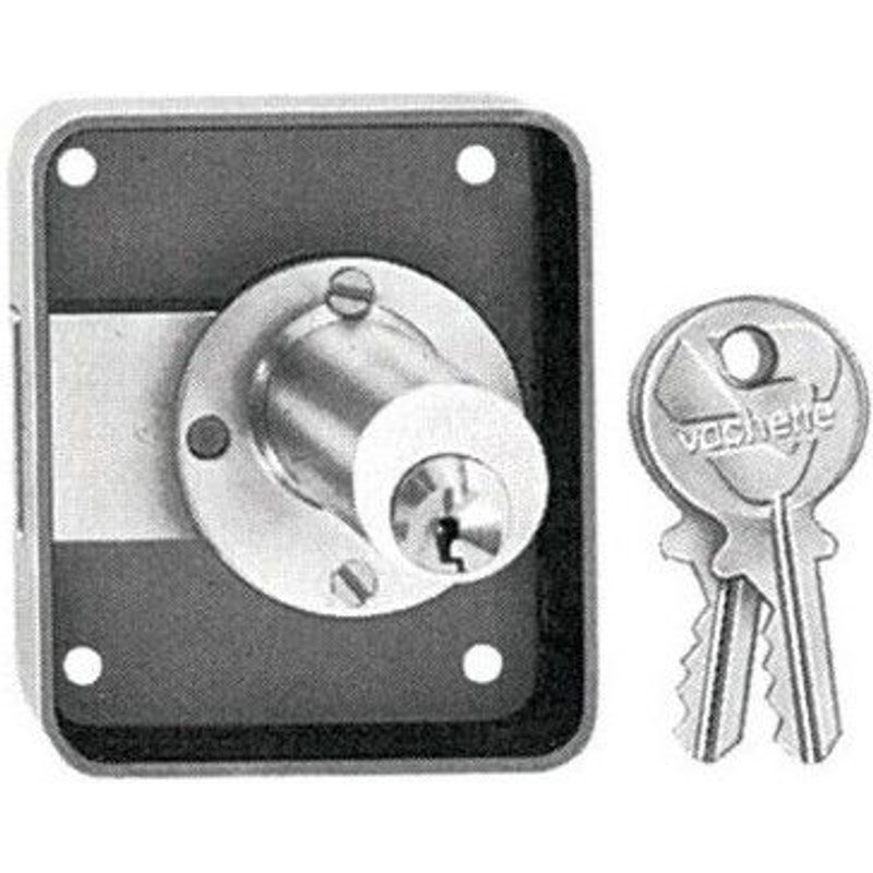 Serrure V135 50x25 GHE CYL D20 L40 POLI 2 CLES - VACHETTE - 11736000