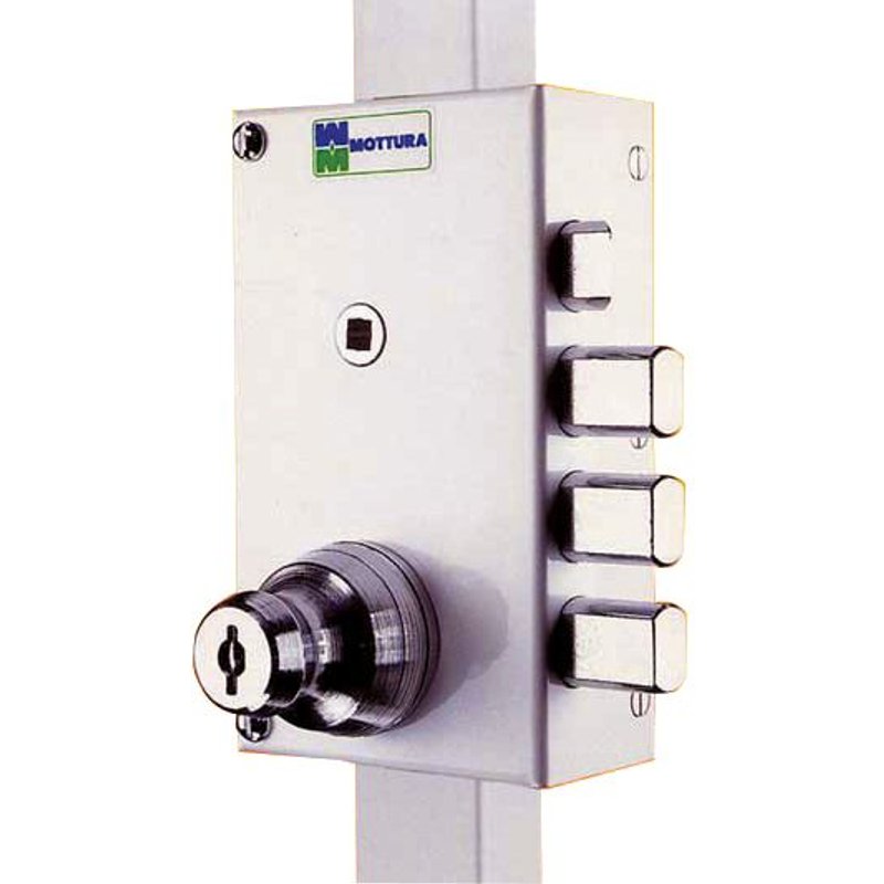 Serrure 3 points 30.448 coloris marron A2P1* gauche - MOTTURA - 30448VS5NXHAFS
