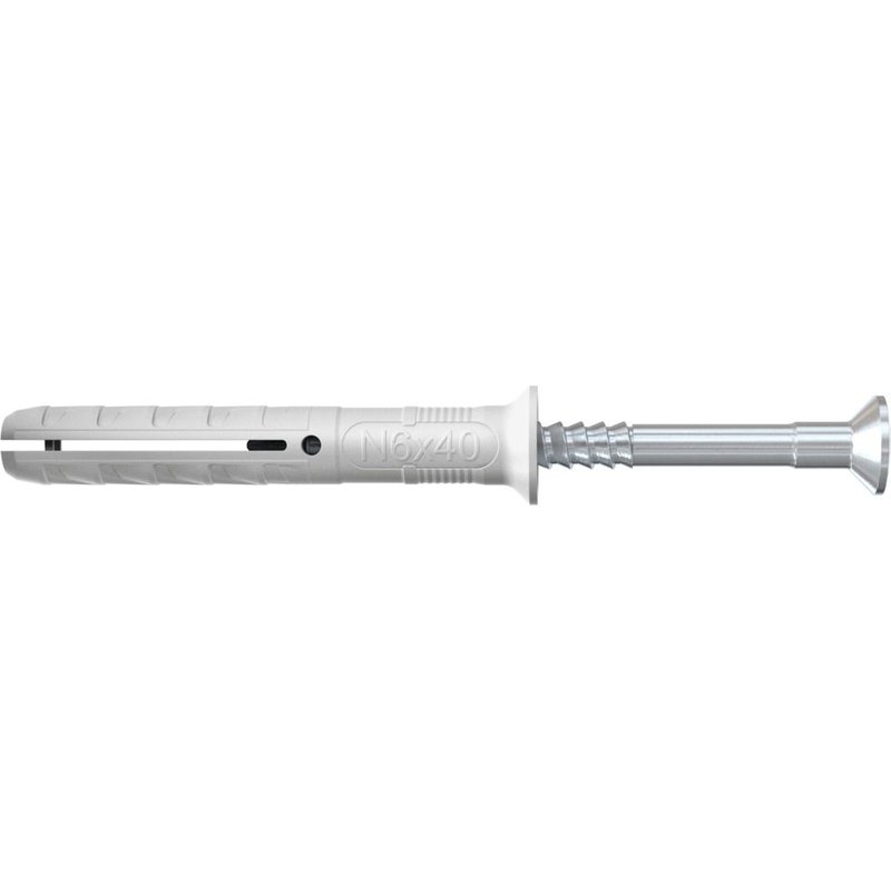 Cheville Ă frapper en nylon - ForĂȘt 6 mm - Ă4 x 48 mm - Lot de 50 - FISCHER