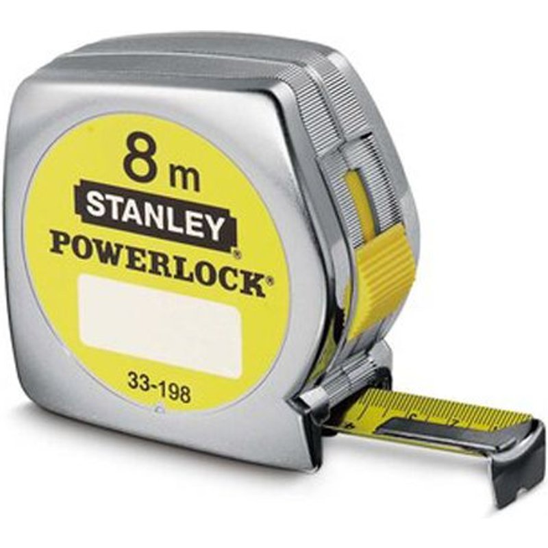 Mètre ruban powerlock classic abs STANLEY 1-33-198 8 m x 25 mm