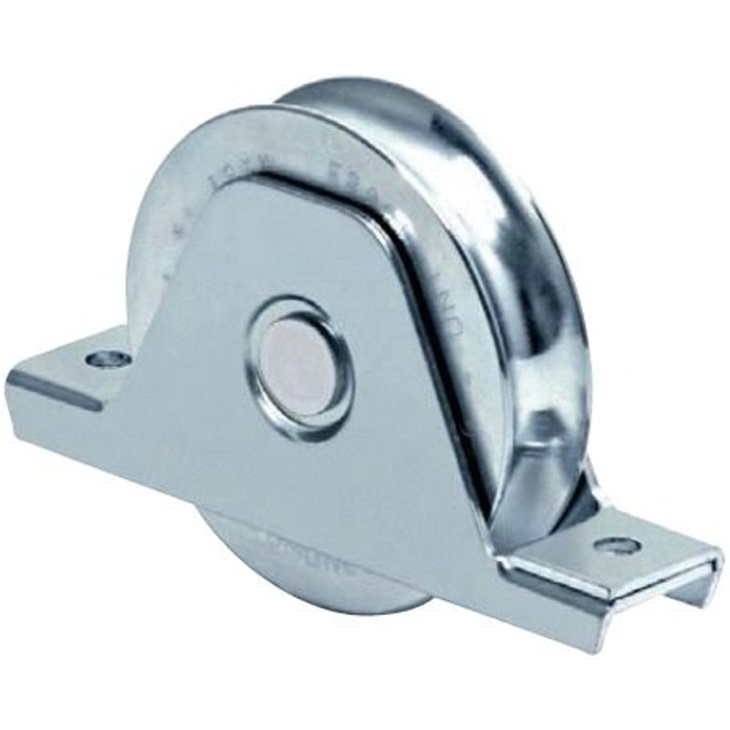 Roue 2 roulements Ă platine interne gorge 160 ronde 19mm charge de 575kg - COMUNELLO - 338-160