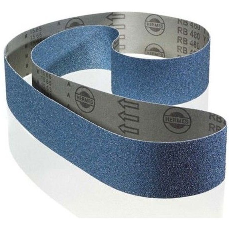 Boîte de 10 bandes sans fin zirconium RB48024YX 100 mm x 1 m Grain 80 - Hermes Abrasifs - 6133422